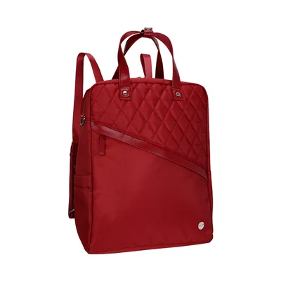 Backpack TEROS Roseann II TE-9049RD, para Notebooks de hasta 14.1", Rojo